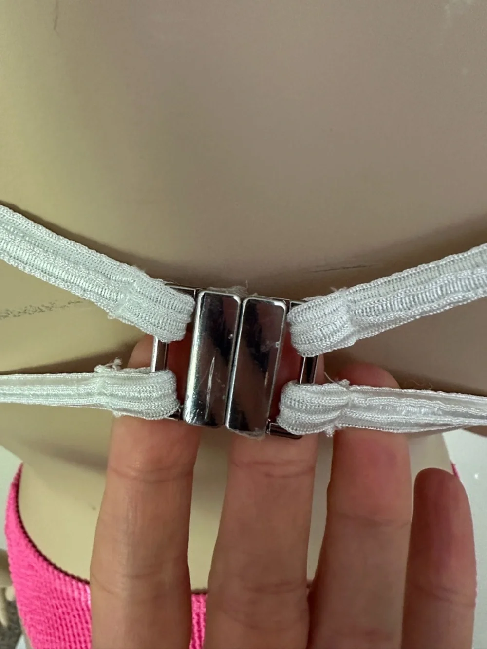 White Ribbed Bikini Top - Women Swim Bikini NWOT